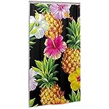 Pineapple floral シャワーカーテンOne Size ユニットバス軽量 速乾 ホテル 高級 バス用品 カーテンリング付き 無地