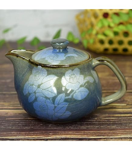 Amazon｜九谷焼いわたや ポット急須 金花詰(茶こし付) AP7-0454｜急須