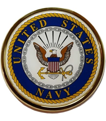 Amazon | 米国沿岸警備隊 3D ドーム型 CAR エンブレム バッジ