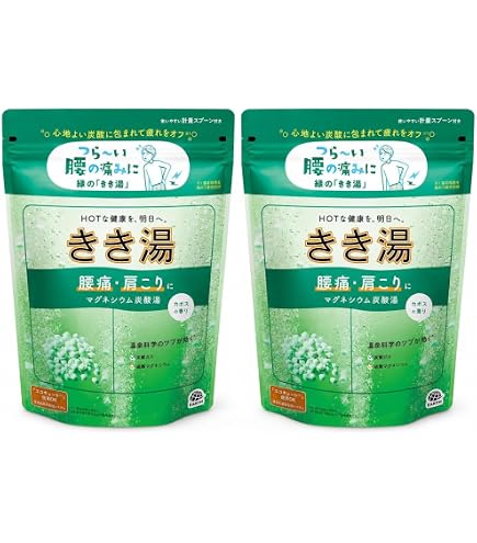 Amazon | きき湯 清涼炭酸湯 [医薬部外品] バスクリン 360g×2個(分包1