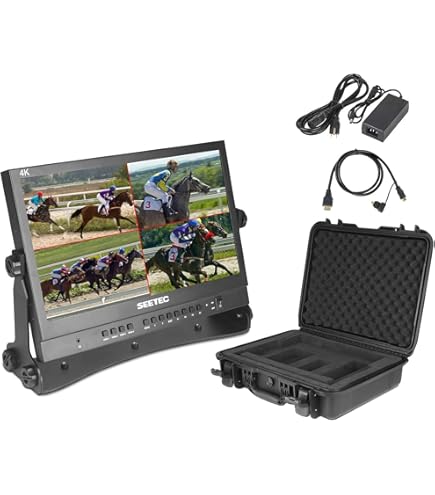 Amazon | SEETEC ATEM156-CO15.6インチクアッドスプリットモニター機内