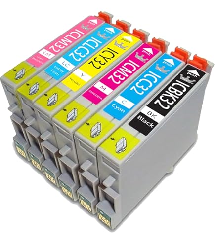 Amazon.co.jp: PM-G700 インク エプソン プリンター IC32 6色セット