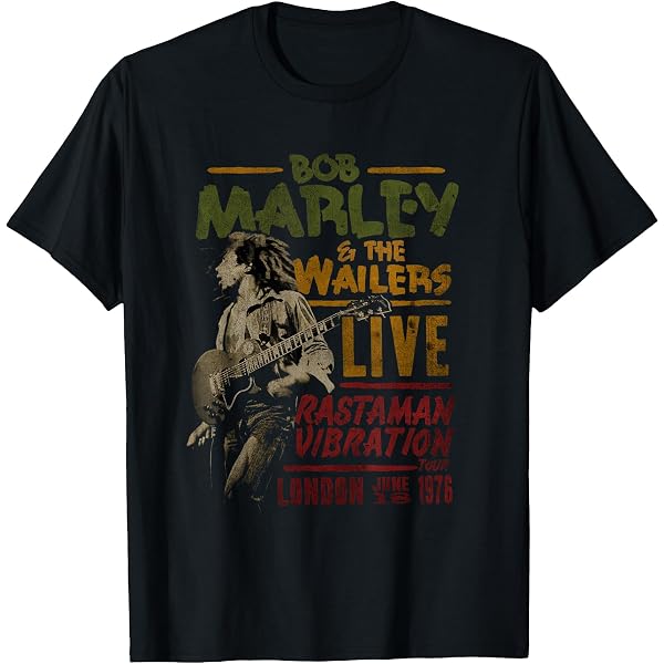 Amazon | 公式ボブ・マーリーワンラブピースコンサート Tシャツ | T