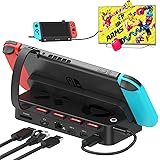 Alxum 2023年新登场 Switch 多機能ドック Switchソフト切り替える HDMI変換/TV出力/PD3.0充電スタンド/3*USBポート搭載 カードリーダー 切り替え器 複数のスイッチゲームリーダー Switch/Switch OLE