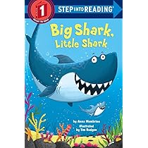 Amazon | Big Shark, Little Shark (Step into Reading) | Membrino