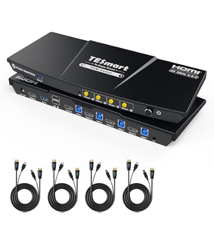 【美品】ATEN 4ポート HDMI KVMスイッチ Amazon.co.jp: ATEN 4ポート USB 3.0ハブ搭載 HDMI KVMPスイッチ（4K