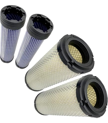 Conjunto de filtros de ar Donaldson P821575 e P822858 compatível com limpadores de ar Donaldson FPG05 (pacote com 2 conjuntos Conjunto de filtros de ar Donaldson P821575 e P822858 compatível com limpadores de ar Donaldson FPG05 (pacote com 2 conjuntos