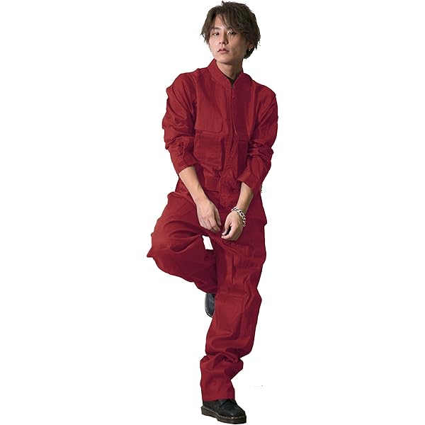 Amazon.co.jp: つなぎ メンズ カーゴ 10カラー 3way ジップ