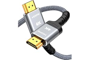 HDMI Cable 2M, 4K HDMI 2.0 Cable eARC-Snowkids 18Gbps High Speed HDMI Cord (4K 60Hz 3D Support, Ethernet Function, Video 4K UHD 2160p, HD 1080p for Fire-TV, Net-filx, PS-5/4, ect)