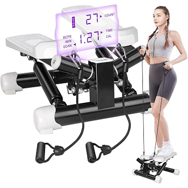 オフィス向け ステアステッパー - ツイスト式ポータブル脚トレーニング 