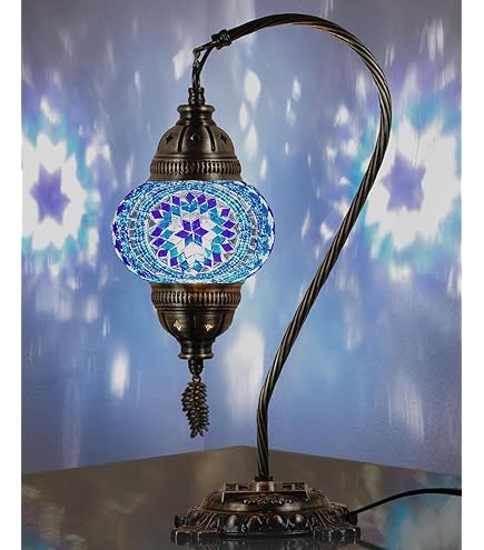 Amazon.co.jp : DEMMEX トルコモロッコモザイクテーブルランプ