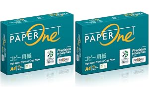 エイプリル(April) PaperOne コピー用紙 A4 500枚× 2冊 高白色コピー用紙 紙厚0.09mm大量印刷向き カーボンニュートラル認証 PEFC認証