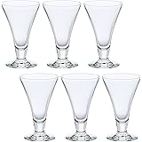アデリア(ADERIA) H・AXドレッシー パフェグラス クリア 290ml 6個セット 日本製 デザート サンデー 容器 カップ ガラス おしゃれ アイスクリーム クリームソーダ 足付き 喫茶店 食器 業務用 口部強化 スタンダード L6643