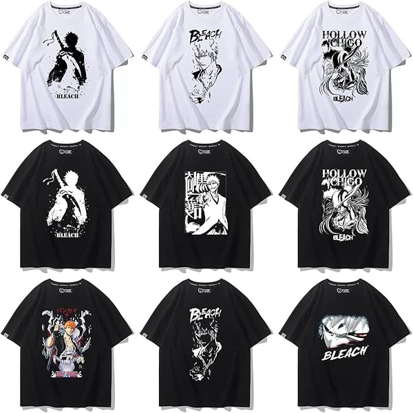 Amazon | [Zylaxena] ブリーチ 千年血戦篇 tシャツ 半袖 BLEACH 黒崎一