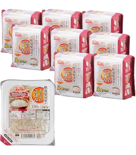 Amazon | ホクレン ゆめぴりかごはん （150g×3）×12 | 稲田米殻店