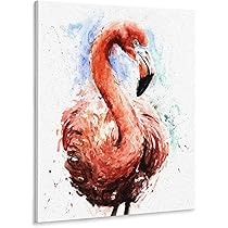 に*け様 「 逃げることをやめたフラミンゴ 」｜絵画 原画 抽象画 動物画 ドロ 71FdL4T0r8L._AC_UL210_SR210,