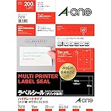 エーワン ラベルシール ハイグレードタイプ 10面 20シート 75210