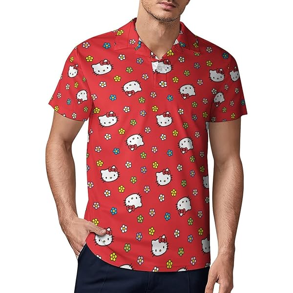 2点セットアップ新品未使用タグつきハローキティゴルフシャツ、パンツ