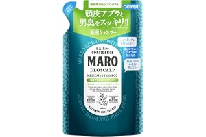 【医薬部外品】 MARO(マーロ) デオ スカルプ シャンプー メンズ 薬用 ノンシリコン 超濃密泡 400ml 詰め替え
