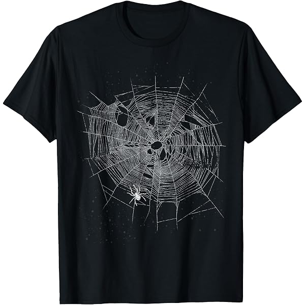 Amazon | 蜘蛛の巣 Tシャツ ハロウィン クモの巣 コスチュームシャツ T