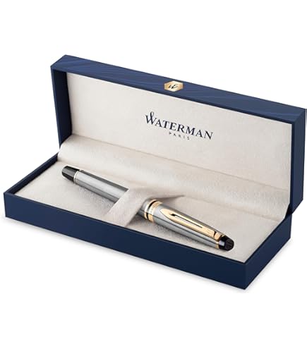 Amazon | Waterman Expert Fountain Pen, Fine Nib, Black with Gold