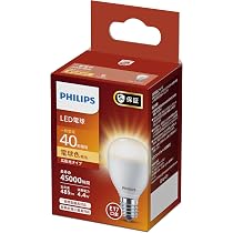 Amazon | Philips(フィリップス) LED電球 E17口金 40W相当 電球色 広配
