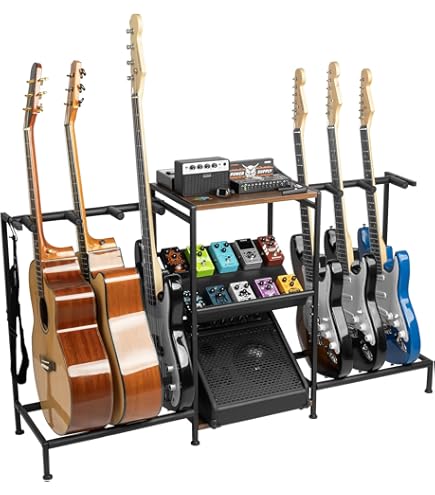 アコースティックギター+ギタースタンド Amazon.co.jp: KC キョーリツ Sound King ギタースタンド 7本立て