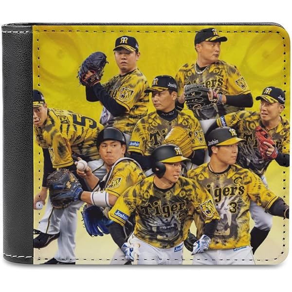 Amazon | 阪神タイガース メンズ 二つ折り レザー革 小銭入れ