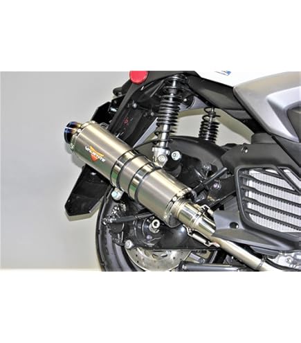⭕️マジェスティ125Fi⭕️ バーハンカスタム/ロッソマフラー/柏市 マジェスティ ROSSO マジェスティ125 バイクマフラー 5CA キャブ車・FI