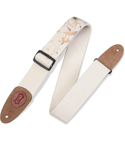 Amazon | Levy's Leathers 2 コットンギターストラップ、ホワイト