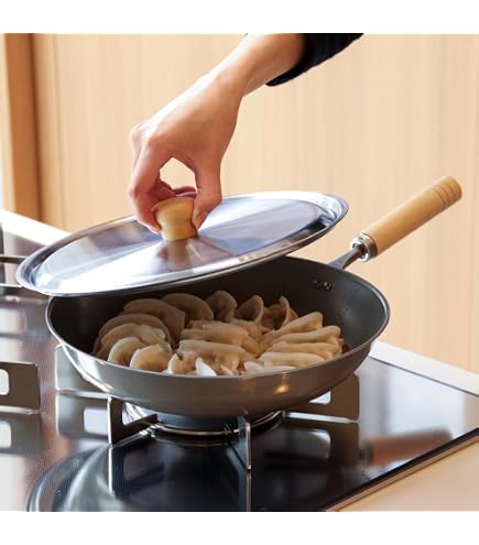 Amazon｜和平フレイズ サビにくい 窒化鉄 フライパン 24cm 蓋付 IH対応