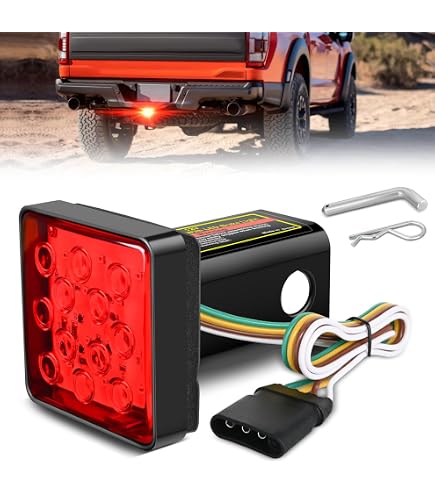Amazon.co.jp: Roane Designs ユニバーサル3インチLED牽引ヒッチカバー