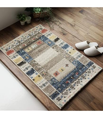 Amazon | トルコ製 ウール 手織り絨毯 ラグ 115×78cm アクセントサイズ
