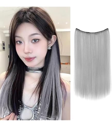 エクステ エクステ ストレート ステルスワイヤー ワイヤーエクステ ウィッグ