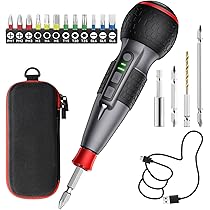 Yacooda 電動ドライバー 小型  電動1N.m 手動12N.m USB-C 電動ドライバー 小型 【業界最高速・1200RPM・ブレーキ付】電動1N.m