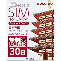 Docomo Prepaid SIM Unlimited 30 Days Japan sim Prepaid Data Only/sim card japan unlimited prepaid