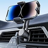 【全方位自由調整可能】スマホホルダー 車載携帯ホルダー スタンド 伸縮アーム 長さ・高さ調整可能 360度回転 カー用品 エアコン吹き出し口 スマホ片手操作 安定性拔群 クリップ式 取り付け簡単 手帳型ケース対応 車用品 4-7インチ全機種対応