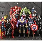 15のタイタンアクションフィギュア、ジョイント可動アベンジャーズおもちゃ、アイアンマン、キャプテンアメリカスパイダーマンアンチハルクサノストール（15のモデルを含む）のタイタンヒーローのアクションフィギュアセット トイモデル