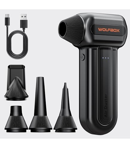Amazon | 【新生活特典】WOLFBOX エアダスター 電動 強力ブロワー 洗車