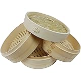 竹セイロ 本体・蓋 3個セット (21cm（本体3個・蓋1個）セット)_FH85025252526