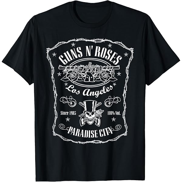Amazon | Guns N' Roses 公式ヴィンテージクロス Tシャツ | Tシャツ