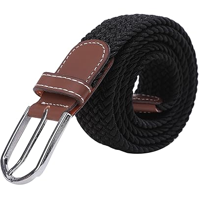 Amazon | [TIKAKU] メッシュベルト 編み込み 伸縮ベルト カジュアル