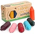 Honeysticks 100％純粋な蜜蝋クレヨン天然、非毒性、幼児、子供および子供のために安全、1年間プラス12パック