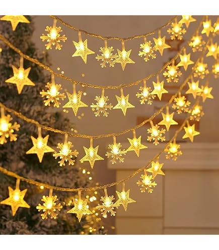 Amazon.co.jp: イルミネーション 屋外用 モチーフライト 星 4重 55