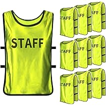 STAFFビブス スタッフ用 ユニホーム 大会 スタッフゼッケン 10枚 ブルー 楽天市場】スタッフ用ビブス【10枚セット】スポーツ大会