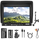 Neewer F100 7 Inch Camera Field Monitor Video Assist Slim IPS 1280x800 HDMI Input 1080p with 2600mAh Li-ion Battery/USB Charg