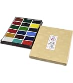 Amazon.co.jp: 呉竹(Kuretake) 顔彩 絵手紙 顔彩耽美 絵てがみセット
