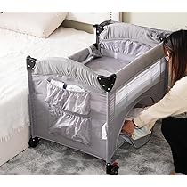 Amazon.co.jp: Bennbari ベビーベッド 添い寝ベッド 折りたたみ お昼寝  