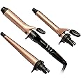 Remington 3 in 1 Multistyler Curl and Wave, CI97MS3AU, Curling Iron With 3 Interchangeable Ceramic Barrels, Variable Heat Up 