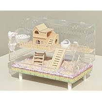 Amazon | TUIYIDUO ハムスターケージ 小動物ケージ 透明